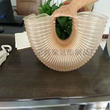 厂家直销PU钢丝软管，PU钢丝伸缩软管