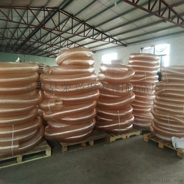 专业生产木工雕刻机用PU吸尘钢丝软管